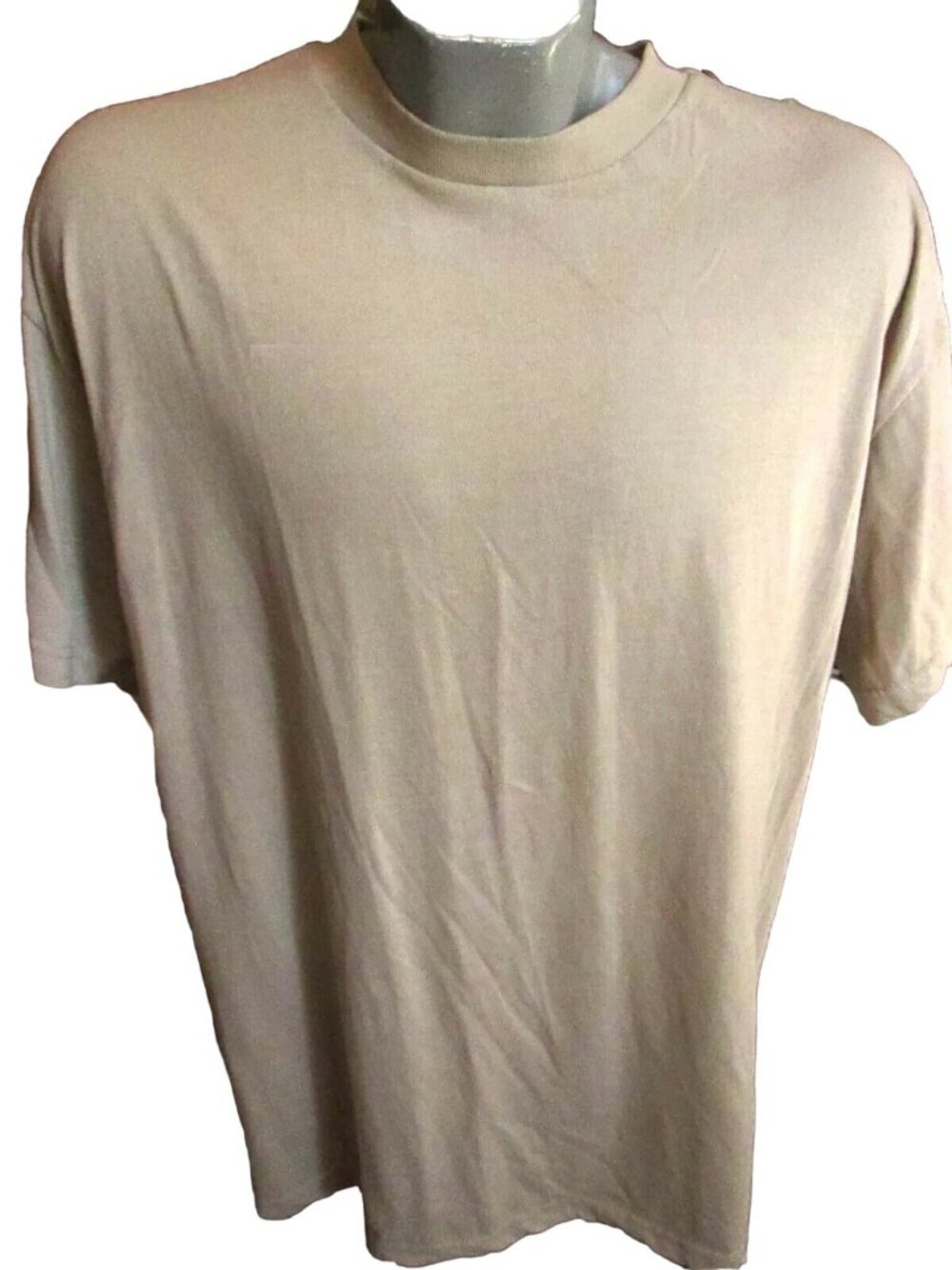 XL US ARMY MOISTURE WICKING STANDARD STONE BLANK T-shirt MADE IN USA